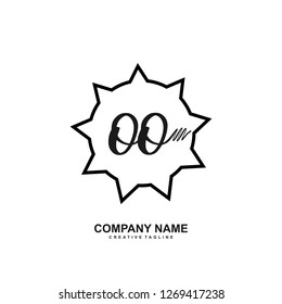 O O Initial Handwriting Logo Template Vector 