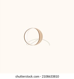 O initial handwriting and signature logo. A concept handwriting initial logo. Luxury style lettering.
