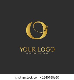 O Initial letter Gold Logo Icon classy gold letter suitable for boutique restaurant wedding service hotel or business identity.