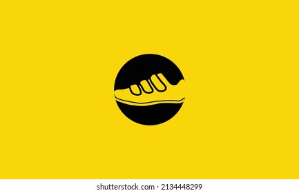 O letra inicial Modelo de vector de diseño abstracto Logotipo booy espacio negativo.