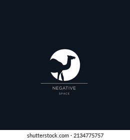 O initial letter Logo abstract design vector template Negative space style.
