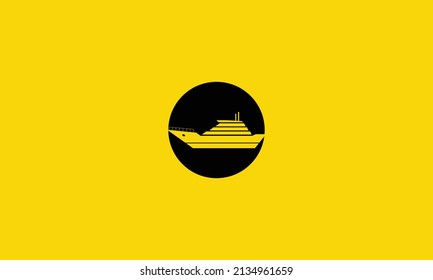 O initial letter Logo abstract design vector template Negative space ship.
