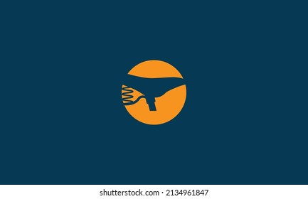 O initial letter Logo abstract design vector template Negative space style.