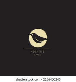 O initial letter Logo abstract design vector template Negative space style.