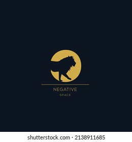 O initial letter Logo abstract design vector template Negative space style.