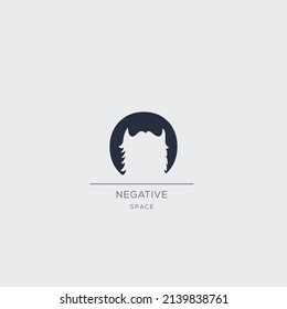 O initial letter Logo abstract design vector template Negative space style.