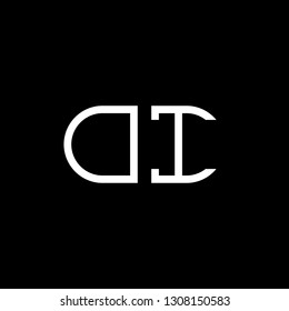 O I initial letter, modern logo design template vector
