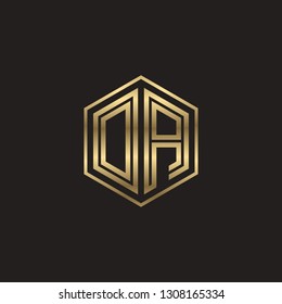 O A initial letter, modern logo design template vector
