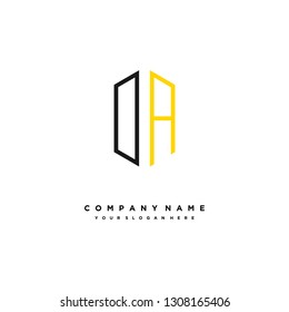 O A initial letter, modern logo design template vector