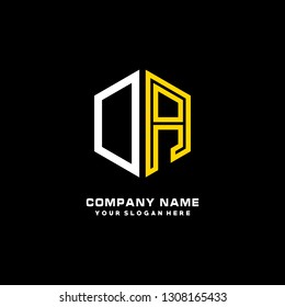 O A initial letter, modern logo design template vector