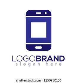 O Initial letter with Smart phone logo icon vector