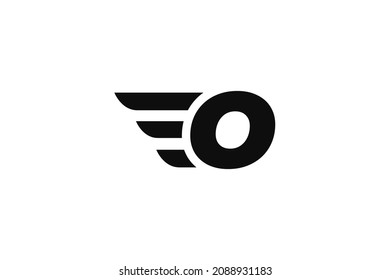 O Logo der Anfangsbuchstaben, Vektordesign