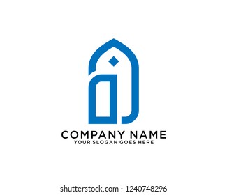 O Initial logo template vector