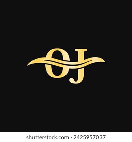 O J Letter Logo, creative monogram  Symbol vector of business initial name logos template design