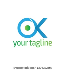 O K Creative logo Design