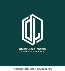 O L initial letter, modern logo design template vector