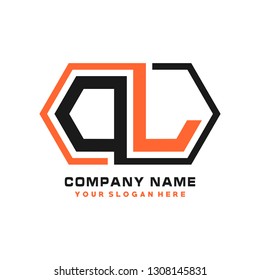 O L initial letter, modern logo design template vector