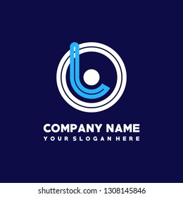 O L initial letter, modern logo design template vector