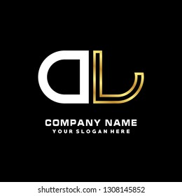 O L initial letter, modern logo design template vector