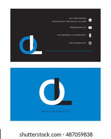 O & L Letter logo, with Business card template
