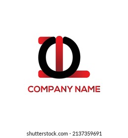 O, L Letter logo vector illustration design