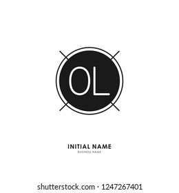 O L OL Initial logo letter with minimalist concept. Vector with scandinavian style logo.