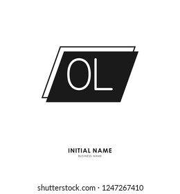 O L OL Initial logo letter with minimalist concept. Vector with scandinavian style logo.