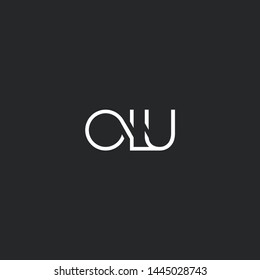 O L U letters Joint logo icon vector for business card and corporate identity.