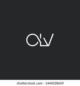 O L V letters Joint logo icon vector for business card and corporate identity.