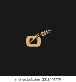 O leaf and beauty logo design vector with O letter for brand and business
