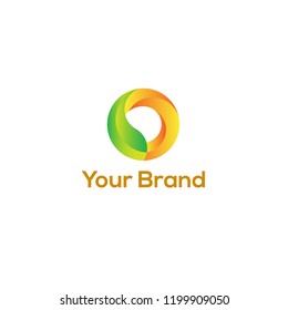O Leaf logo template