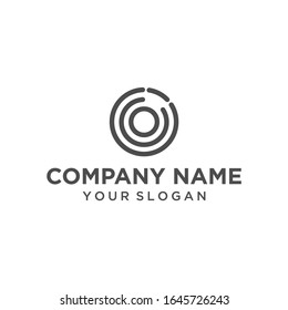O letter abstract logo design, O has been made by three object like a signal of internet. these logo created for Technology digital company.