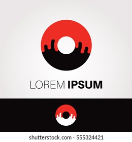 O Letter Abstract Vector Logo Design Template. Creative Typographic Concept Icon
