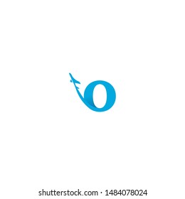 O Letter Arrow Plane Logo Inspirations