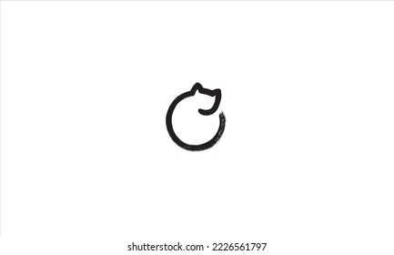 O LETTER BLACK AND WHİTE VEKTÖR