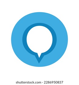 o letter chat logo icon template 2