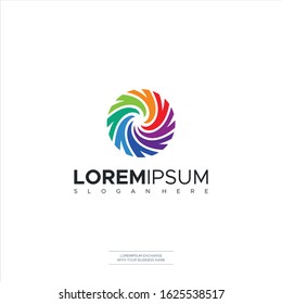 O letter Circle logo icon illustration vector design Vector Illustration