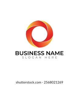 O letter Creative vector templates abstract typography colorful logo design