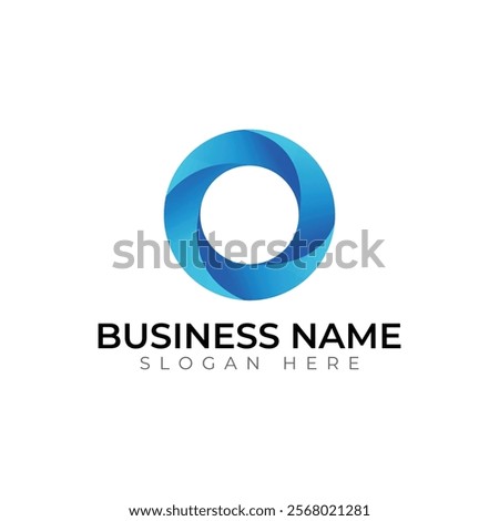 O letter Creative vector templates abstract typography colorful logo design