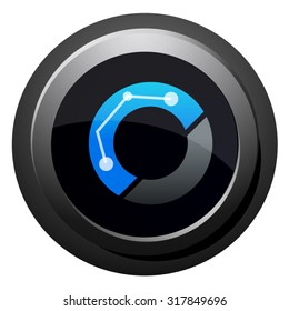 O letter, design logo