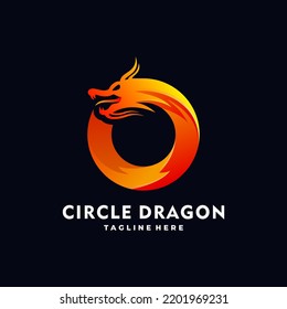 O letter dragon logo, Dragon logo