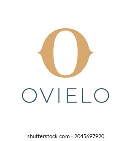 O letter elegant golden logo design. Abstract luxury O initial logo vector template.