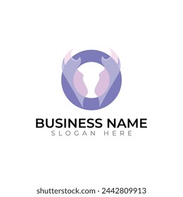 o letter gradient  3d abstract typography colorful logo design
