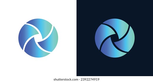 O letter icon with blue gradient