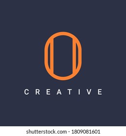 O Letter Icon Symbol Logo Design, Minimalist and Creative Line Type Logo Vector Design