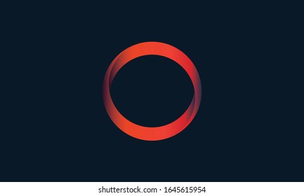 O letter initial based unique modern logo