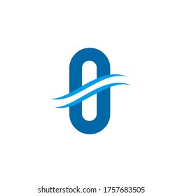 Plantilla de diseño vectorial del logotipo del icono inicial de la letra O