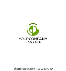 O letter initial logo circle round vector icon template