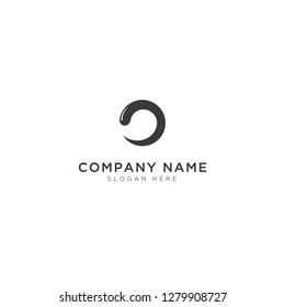 O letter with ion Logo Template Design Vector, Emblem, Design Concept, Creative Symbol, Icon - Vector 