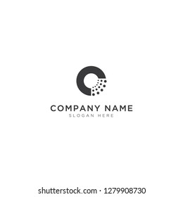 O letter with ion Logo Template Design Vector, Emblem, Design Concept, Creative Symbol, Icon - Vector 